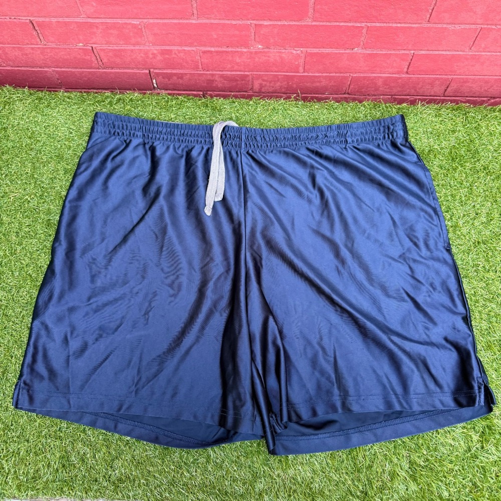 Vtg Y2K Athletic Works Mens Shorts 2XL Dark Navy Blue Gym Razzle Dazzle Glanz